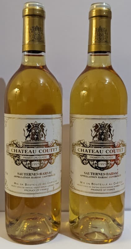 2 x Château Coutet, Sauternes, 1995