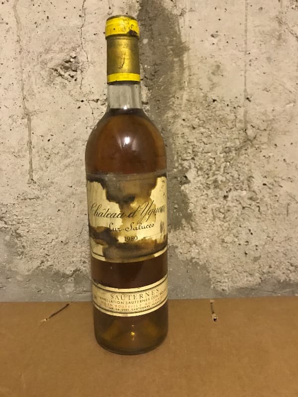 Château d'Yquem, Sauternes, 1980