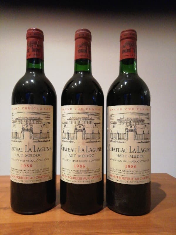 3 x Château La Lagune, Haut-Médoc, 1986