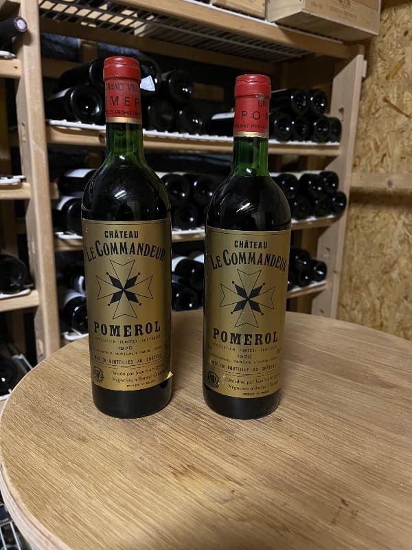 2 x Château le commandeur, Pomerol, 1975