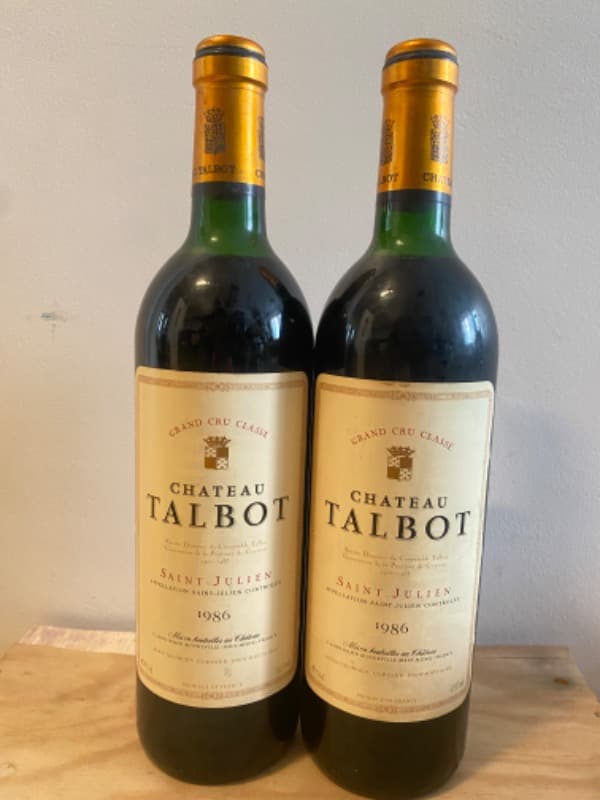 2 x Château Talbot, Saint-Julien, 1986