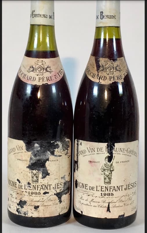 2 x Beaune-Grèves, Les Vignes de l'Enfant Jésus, Bouchard Père & Fils, 1985