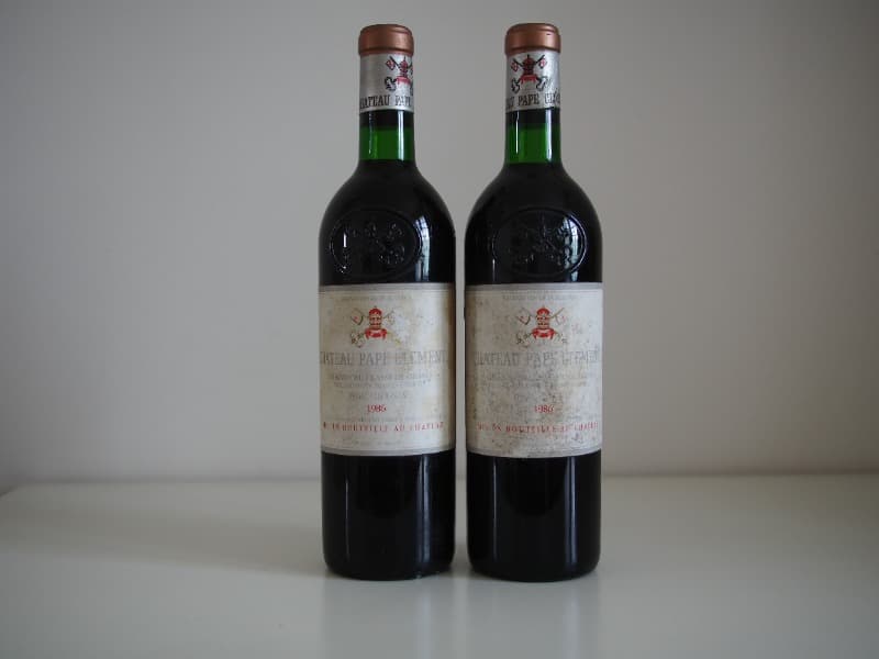 2 x Cru classé, Château Pape Clément, Pessac-Léognan, 1986