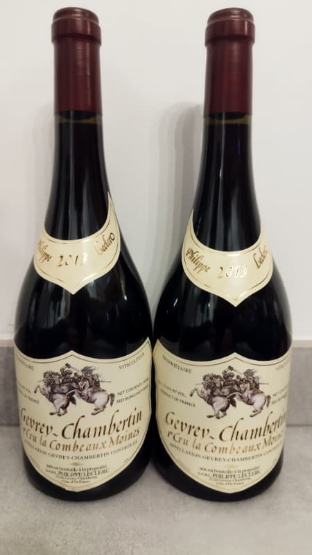 2 x Gevrey-Chambertin, 1er Cru Combes aux Moines, Philippe Leclerc, 2013