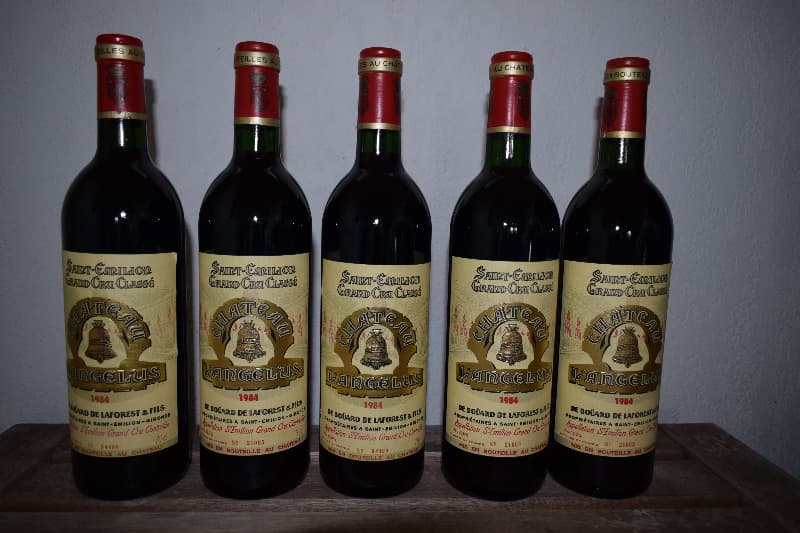 5 x Chateau l'Angélus, Saint-Émilion Grand Cru, 1984
