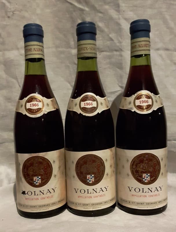 3 x Volnay, Maison Aujoux, 1966