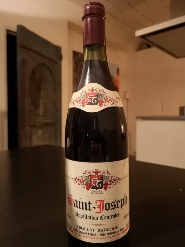 Saint-Joseph, Domaine Raymond Trollat, 1989
