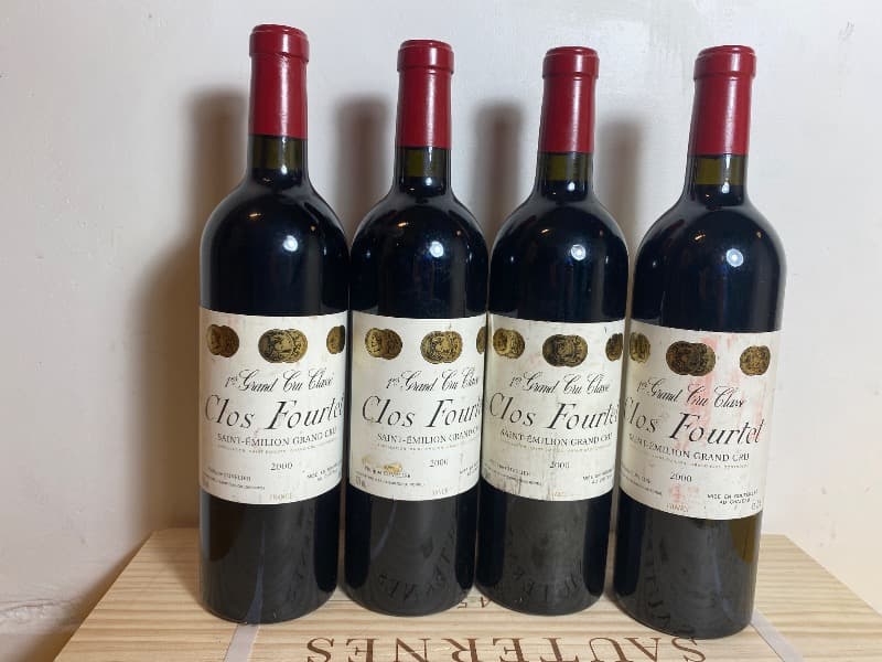 4 x Clos Fourtet, Saint-Émilion Grand Cru, 2000