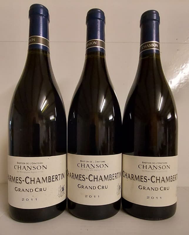 3x Charmes-Chambertin, Grand Cru, Chanson, 2011