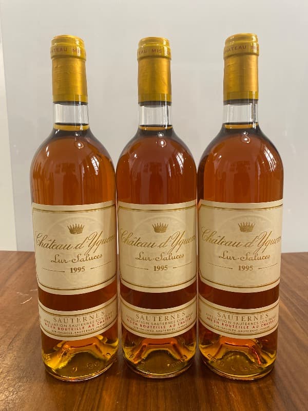 3 x Château d’Yquem, Sauternes, 1995