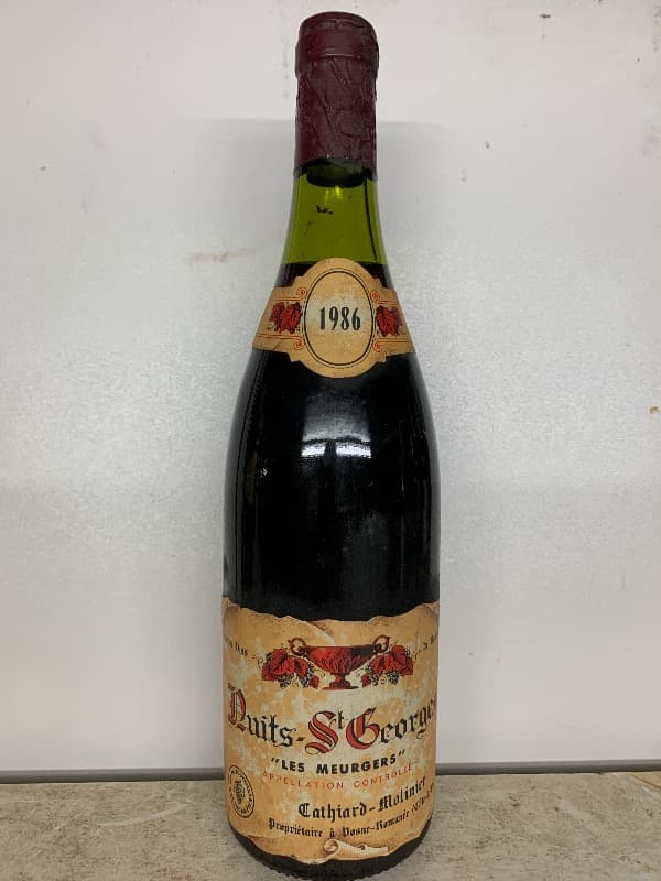 Nuits-Saint-Georges, 1er Cru Meurgers, Domaine Cathiard Molinier, 1986