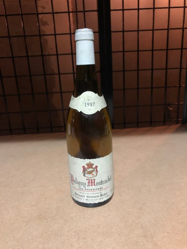 Puligny-Montrachet, 1-er cru - Les Folatieres, Bernard Boisson-Vadot, 1987