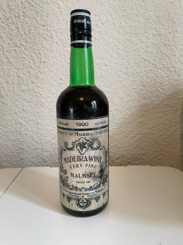 MADEIRA WINE VERY FINE, MALMSEY MADEIRA, Porto, 1900