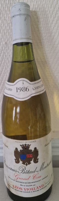 Bienvenues-Bâtard-Montrachet, Grand cru, Leon Violland, 1986