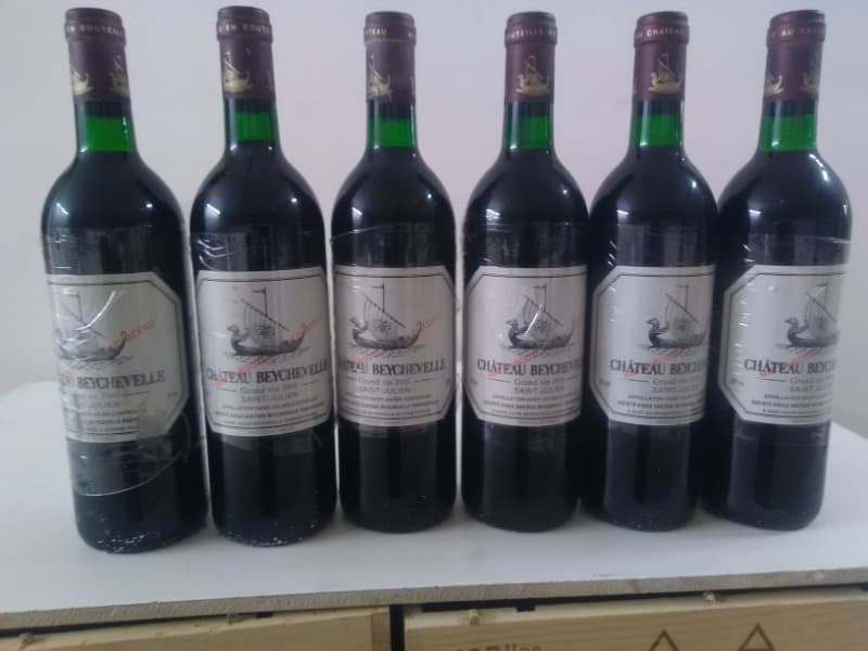 11 x château Beychevelle, Saint-Julien, 1989