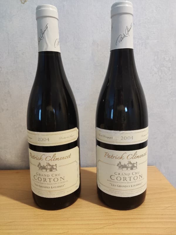 2 x Corton, Grand Cru - les Grandes Lolières, Patrick Clémencet, 2004