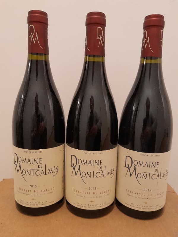 3 x Domaine de Montcalmès, Coteaux-du-Languedoc Terrasses-Du-Larzac, 2015