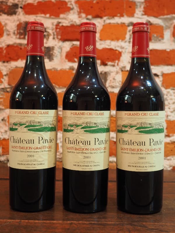 3 x Château Pavie, Saint-Émilion Grand Cru, 2001