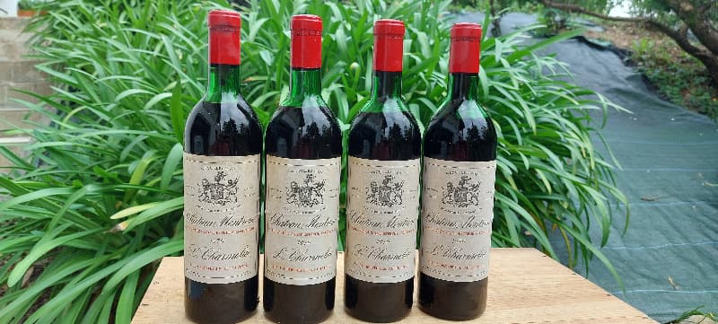4 x château Montrose, Saint-Estèphe, 1970