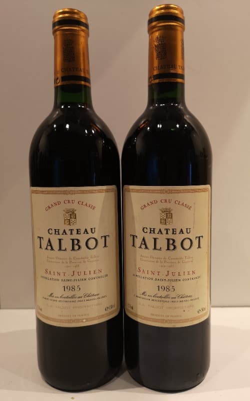 2 x Château Talbot, Saint-Julien, 1985