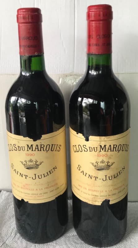 2 x Clos du Marquis, Saint-Julien, 1990