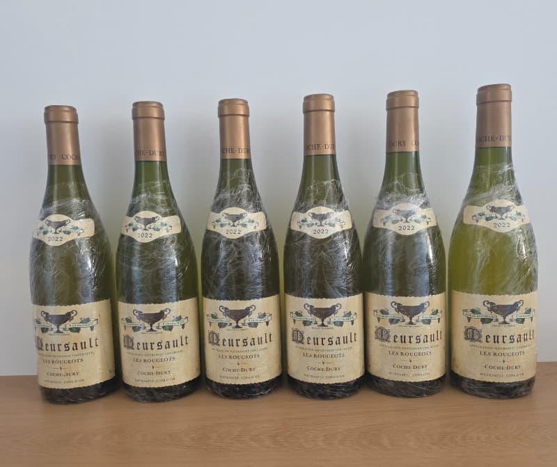 6 x Meursault, Les Rougeots, Coche Dury, 2022