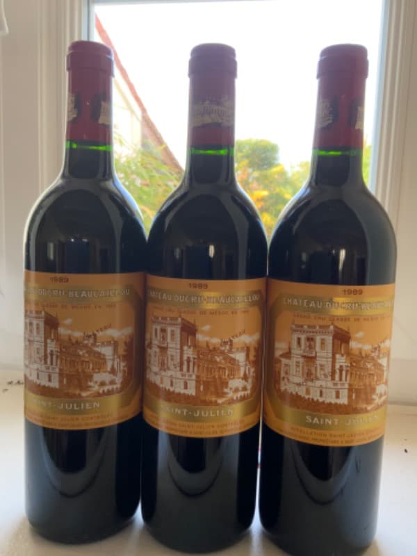 3 x Château Ducru Beaucaillou, Saint-Julien, 1989