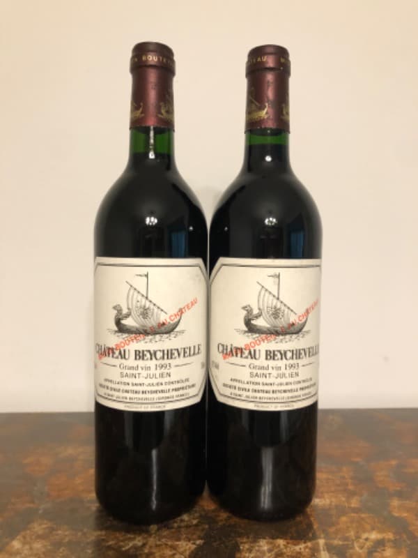 2 x Château Beychevelle, Saint-Julien, 1993