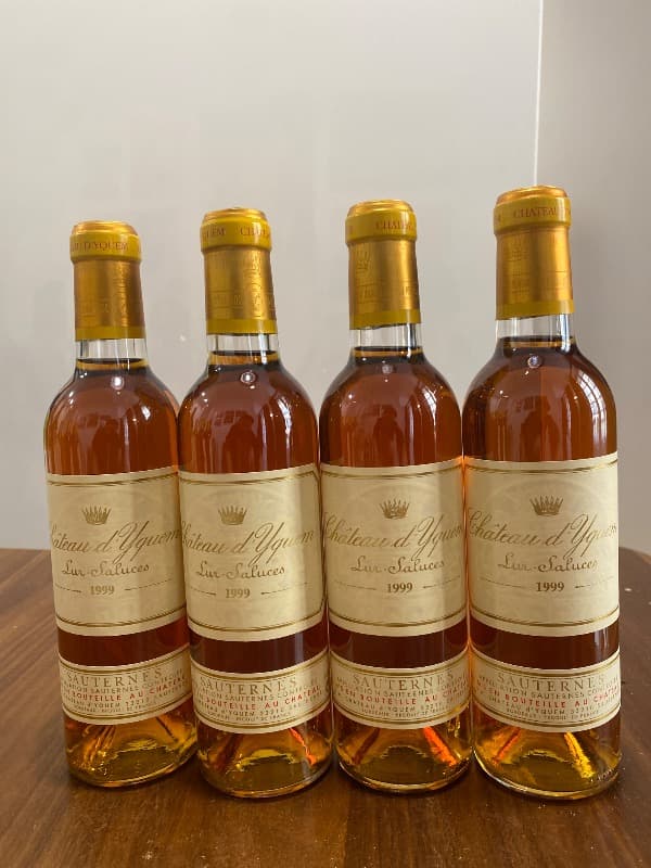 4 x Château d’Yquem, Sauternes, 1999 (37,5cl)