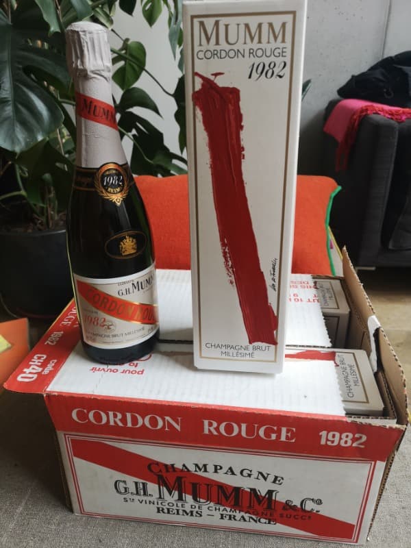 6 x Cordon Rouge, G. H. MUMM, Champagne, 1982