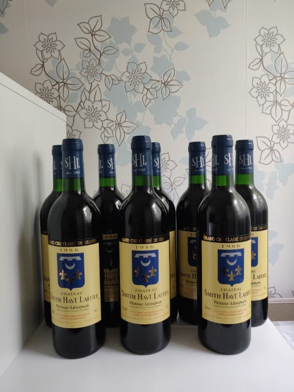 8 x Château Smith Haut Lafitte, Pessac Léognan, 1986