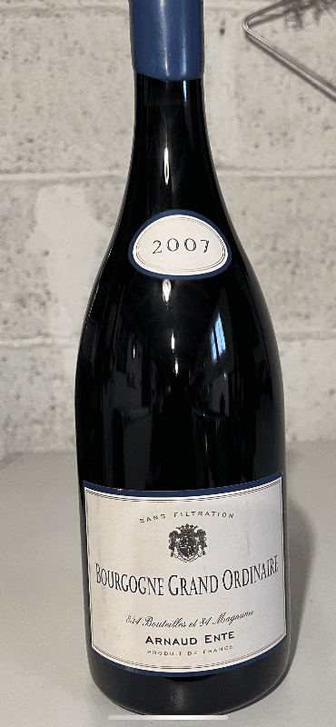 Bourgogne, Grand Ordinaire, Arnaud Ente, 2007