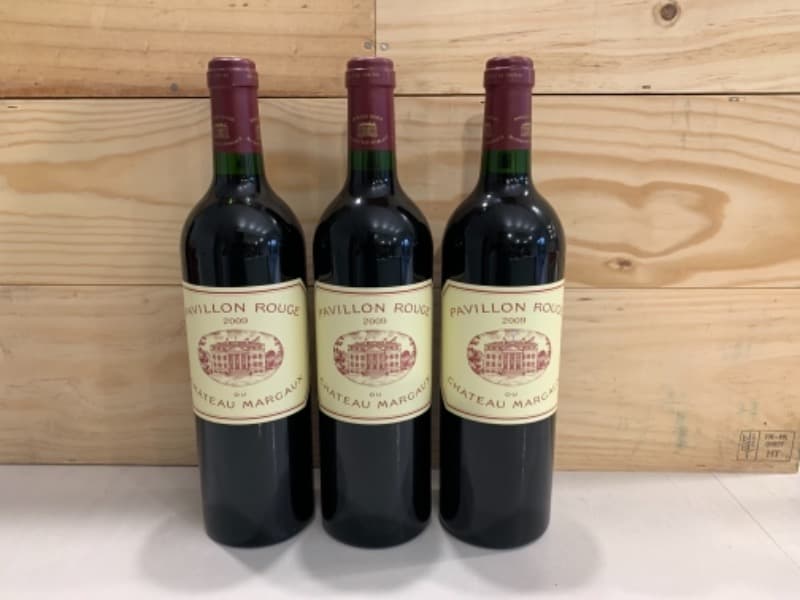3 x Pavillon Rouge, Château Margaux, Margaux, 2009