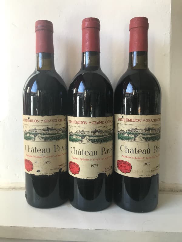 3 x 1er Grand Cru classé, Château Pavie, Saint-Émilion, 1979
