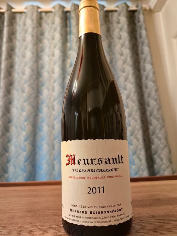 Meursault, Les Grands Charrons, Bernard Boissons Vadot, 2011