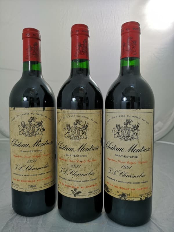 3 x Château Montrose, Saint-Estèphe, 1991