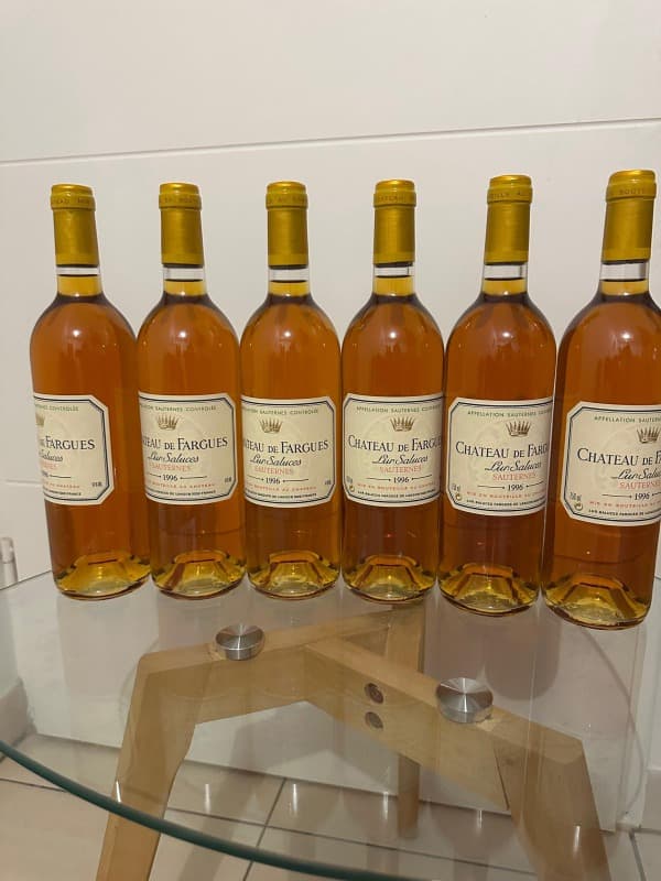 6 x Château de Fargues (Lur-Saluces), Sauternes, 1996