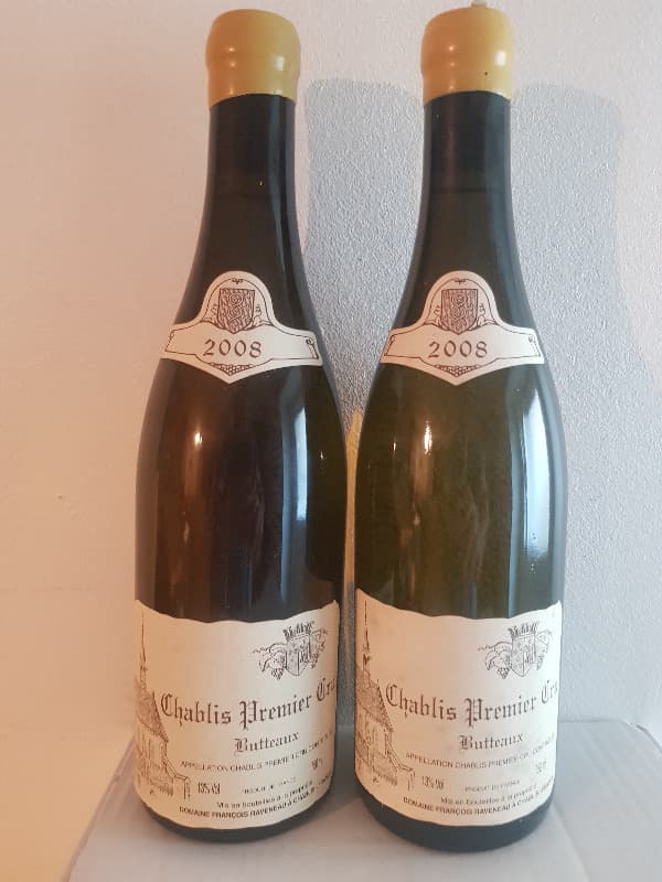 2 x Chablis Premier Cru, Butteaux, Raveneau, 2008