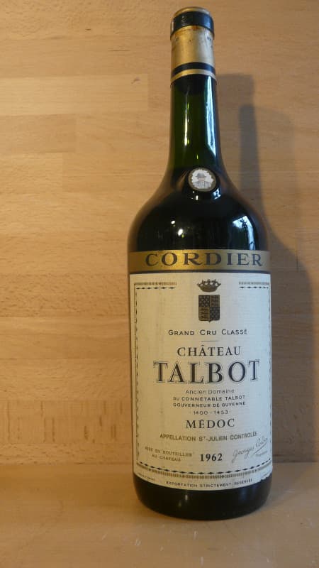 Château Talbot,Saint-Julien, 1962 (MAGNUM)