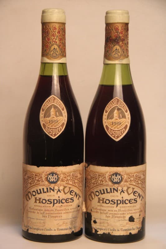 2 x Hospices civils de Romanèche Thorin, Moulin-à-Vent, 1959