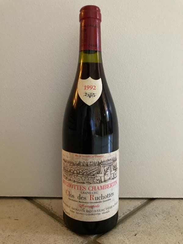 Ruchottes-Chambertin, Grand cru Clos des Ruchottes (monopole), Domaine Armand Rousseau, 1992