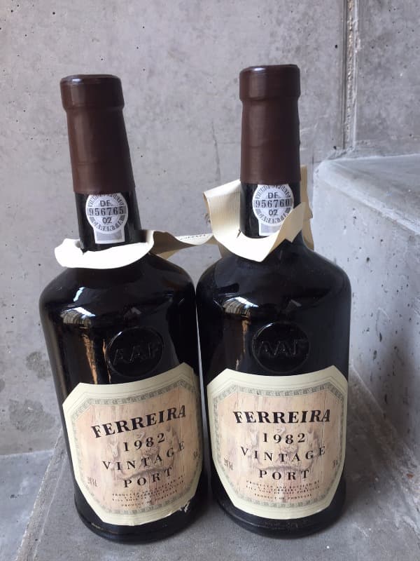 2 x Vintage Port, Feirrera, Porto, 1982