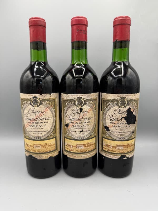 3 xChâteau Rauzan-Gassies, Margaux, 1973