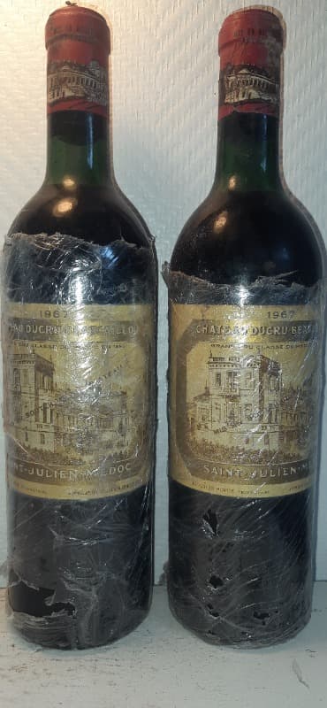 2 x château Ducru Beaucaillou, Saint-Julien, 1967