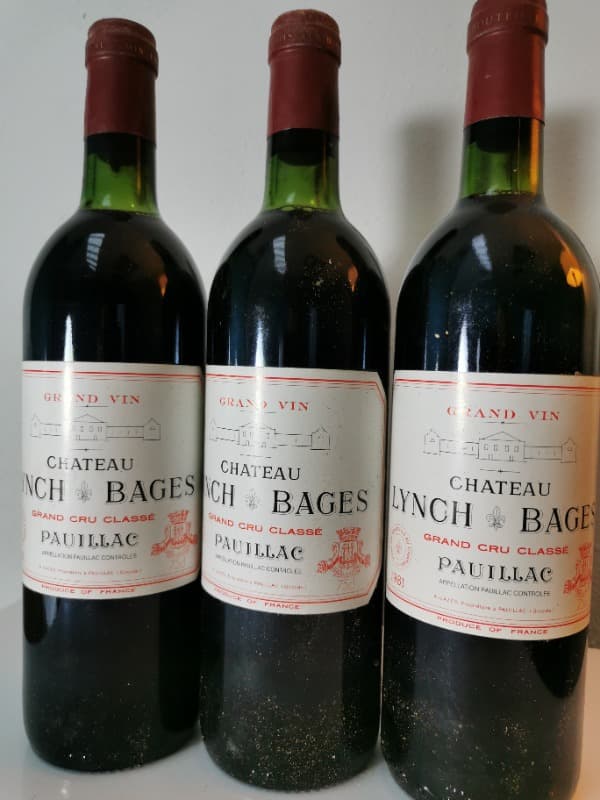 3 x Château Lynch Bages, Pauillac, 1981
