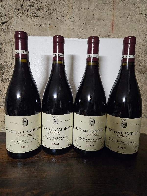 4 x Clos-des-Lambrays, domaine des Lambrays, 2x2014/2x2015