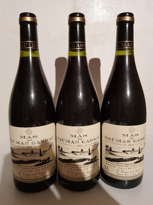 3 x MAS DAUMAS GASSAC, Vin de Pays de l'Hérault, 2009