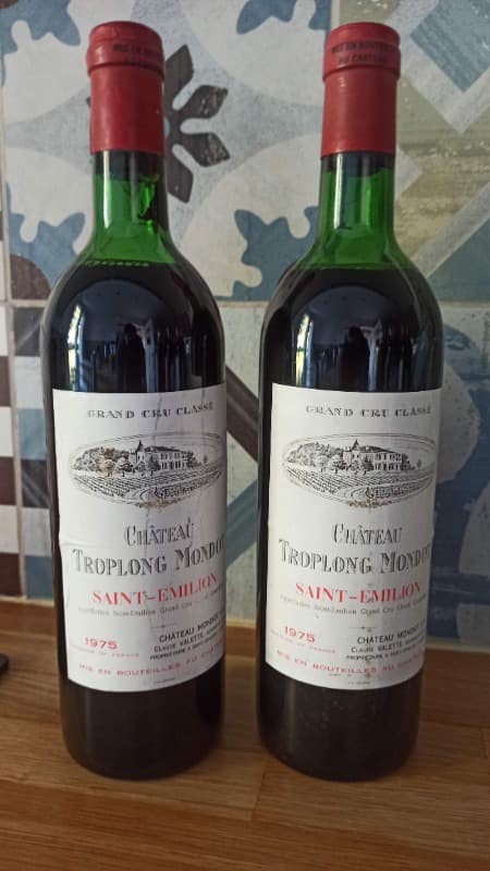 2 x Château Troplong Mondot, Saint-Émilion, 1975