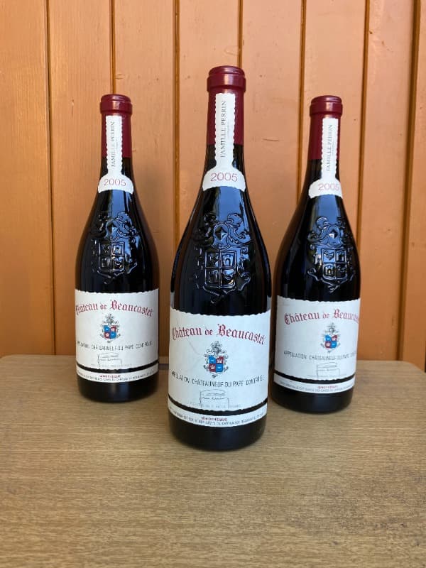 3 x Châteauneuf-du-Pape, Domaine de Beaucastel, 2005