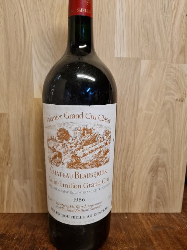 château Beauséjour, saint Emilion grand cru, 1986 (Magnum)